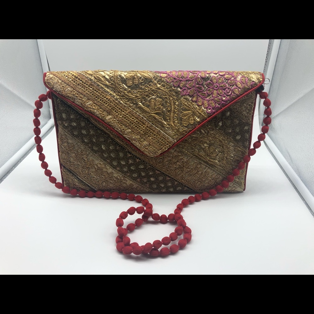 New Indian Patchwork Clutch Bag - image 1